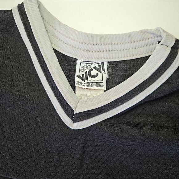 Vintage 1998 WCW Bill Goldberg Who's Next Wrestling Jersey T-Shirt 14/16 Small - Picture 4 of 10